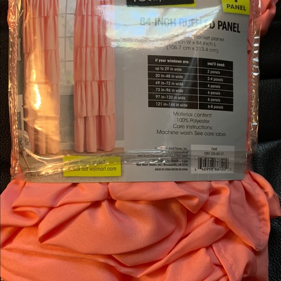 YourZone Ruffled 84 Inch Panel - Picture 2 of 3